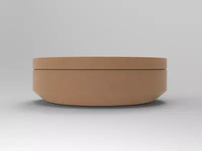 Okhu Pouf Low-poly 3D model