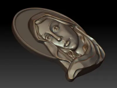 Virgin Mary 11 3D print model