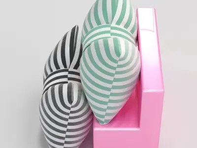 Tie Knot Cushion 3D model