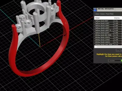 ring woman  3D print model 33