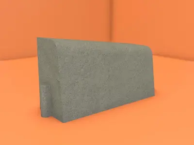 Different Type Of Curb Free low-poly 3D model