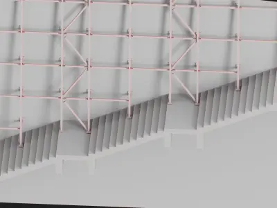 Facade Low-poly 3D model