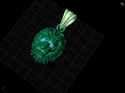 PENDANTS LION 3D print model
