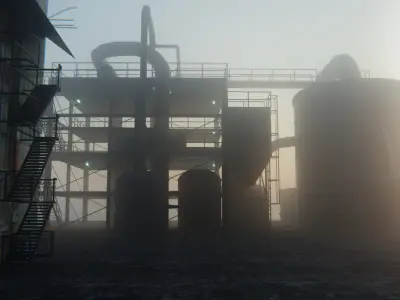 Dark city cinema 3D model