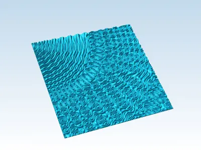 Basrelief abstract 3d model for CNC machning 3D print model