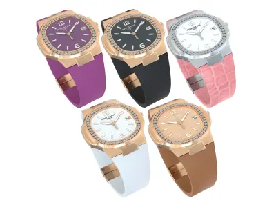 Patek Philippe Nautilus Ladies Watch Low-poly 3D model