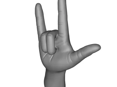 Brass I Love You  Figurine 3D model