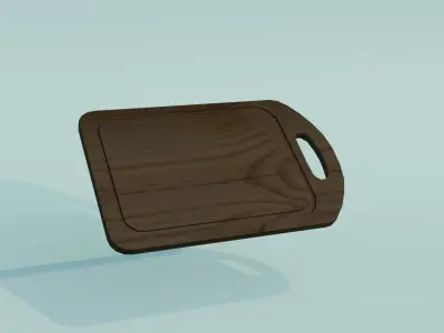 cutting board Lou- Poli Free low-poly 3D model