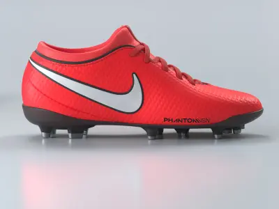 Red Football Boots 3D model