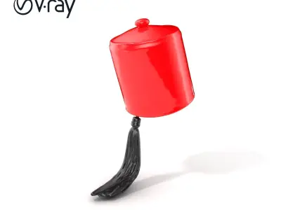 Moroccan Fez Hat Iconic Cultural model pack Low-poly 3D model