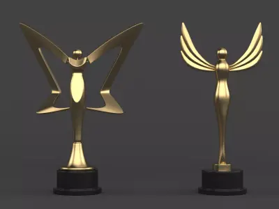 Trophy Cup 3D model 26