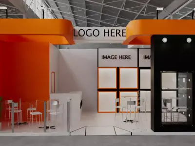 Exhibition Stand 05 5m x 8m 3D model