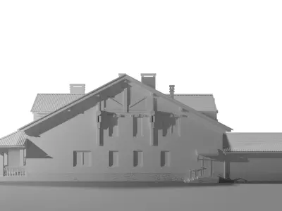Simple house 3D model purchase