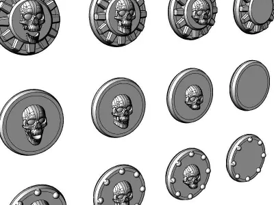 Suturus Pattern Weapon Covers And 3D Icons Free 3D print model