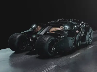 Batmobile Tumbler 3D model 3D model