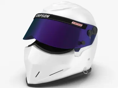 Simpson Diamondback White Low-poly 3D model