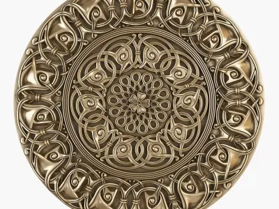 decorative rosette for cnc 3D model