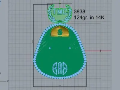 Boy Pendant 3838 3D print model