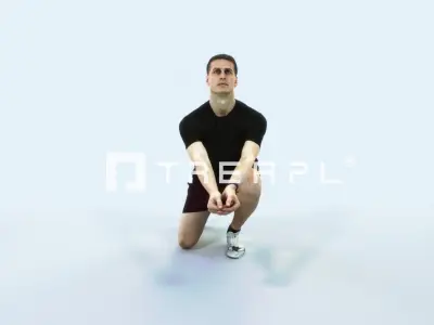 Romance 03H Volleyball Digging Sports Man Low-poly 3D model