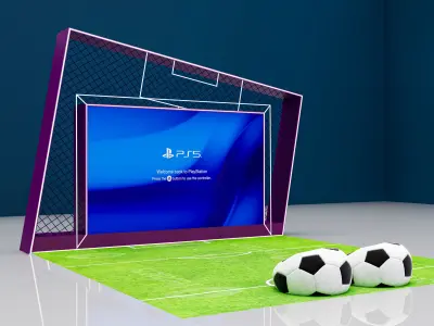 Football Competition Video Game 3D model