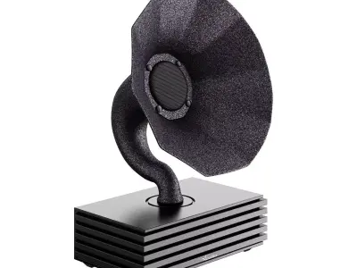 Pitch Black Bluetooth Speaker by Acoustibox 3D model