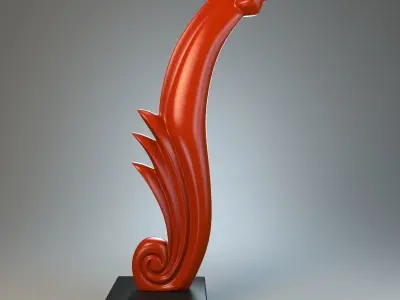 Sea Horse Sculpture 3D model