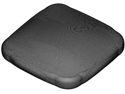 Square Cushion Pillow 3D print model