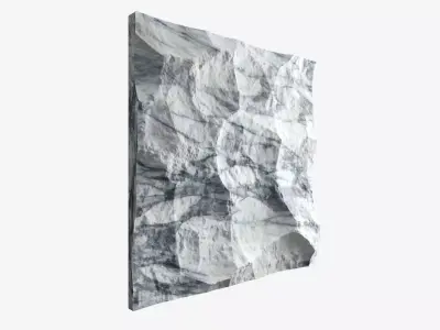 380-RockPanel marble wall art transparent 3D model