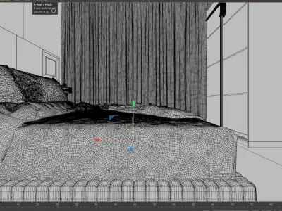 Bedroom design 3D model