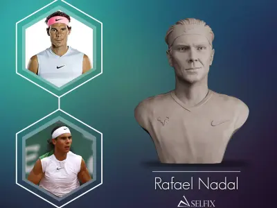 Rafael Nadal 3D print model