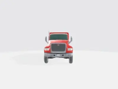 Stylized 3D Truck Low Poly 3D model