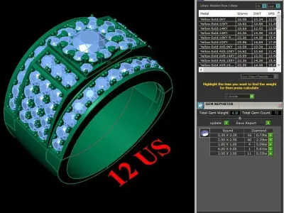 Luxury Men Rings Designs 5MR075 3D print model