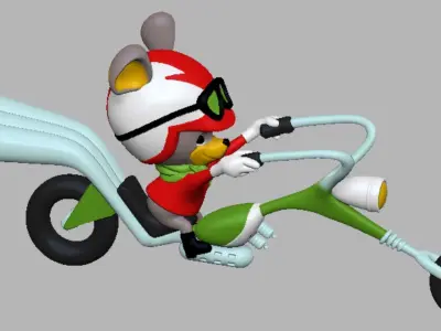 Motormouse and Autocat 3D print model