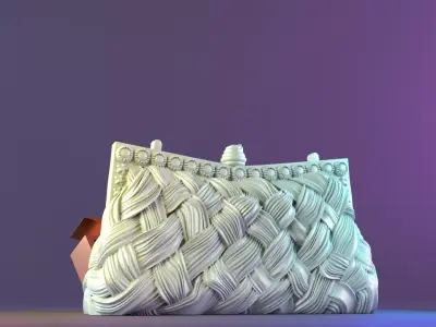 Royal Weave Handbag Candle Mold 3D print model