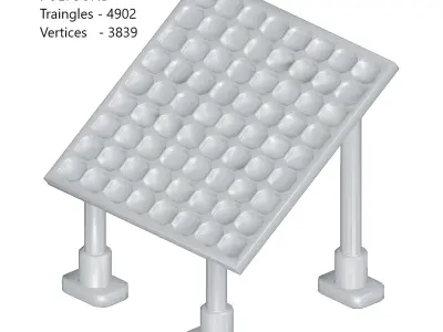 Games Solar Panel Toy Low-poly 3D model