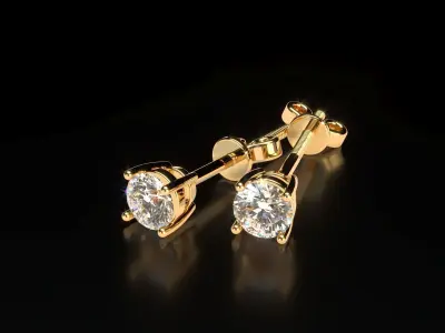 Tennis Earrings 5 Sizes 3D print model