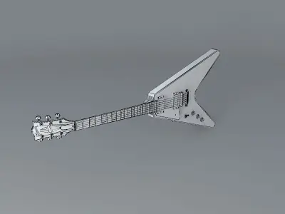 Gibson Albert King guitar Free 3D model