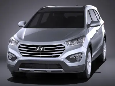 Hyundai Santa Fe 2015 VRAY 3D model