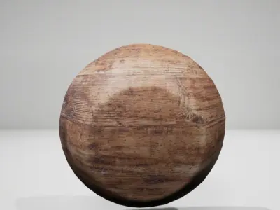 bowl of Wood medieval  Free low-poly 3D model
