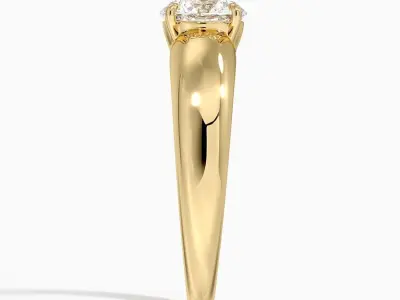  Solitaire Engagement Ring 08 3D print model