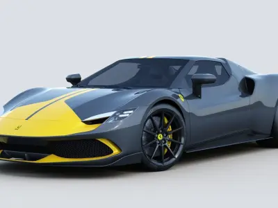 Ferrari 296 GTB Assetto Fiorano 2022 3D model