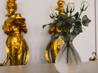 Golden mirror hall 3D model