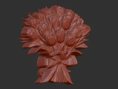 Tulip flower cnc  3D print model