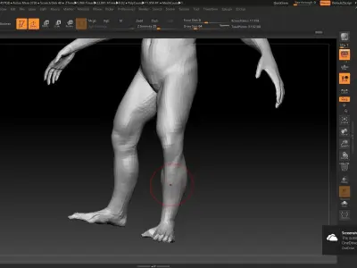 monkey low poly human body Low-poly 3D model