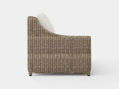 Layton sofa vintage 3-seat Low-poly 3D model