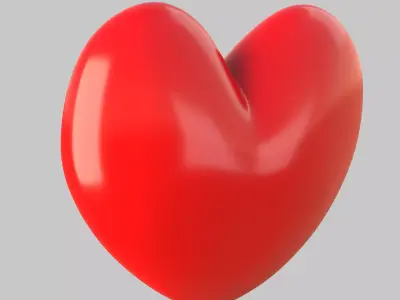 Heart icon v 13 3D model