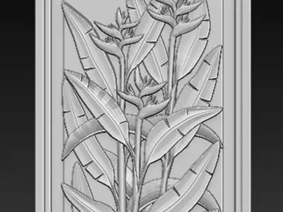 Decorative Panel Nature 3 3D Model 3D print model