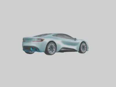 Hybrid Car Model 1 Low-poly 3D model