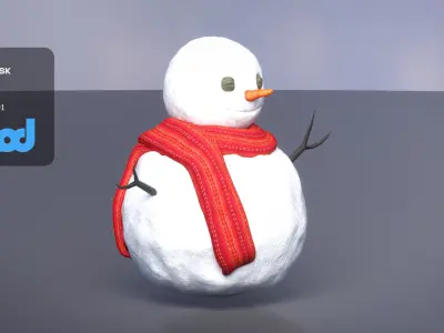 Snowman 3D model order