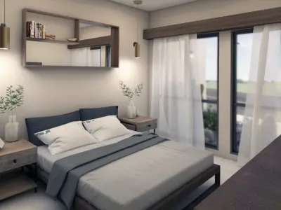 CASA AMUEBLADA  render INTERIOR Y EXTERIOR 3D model